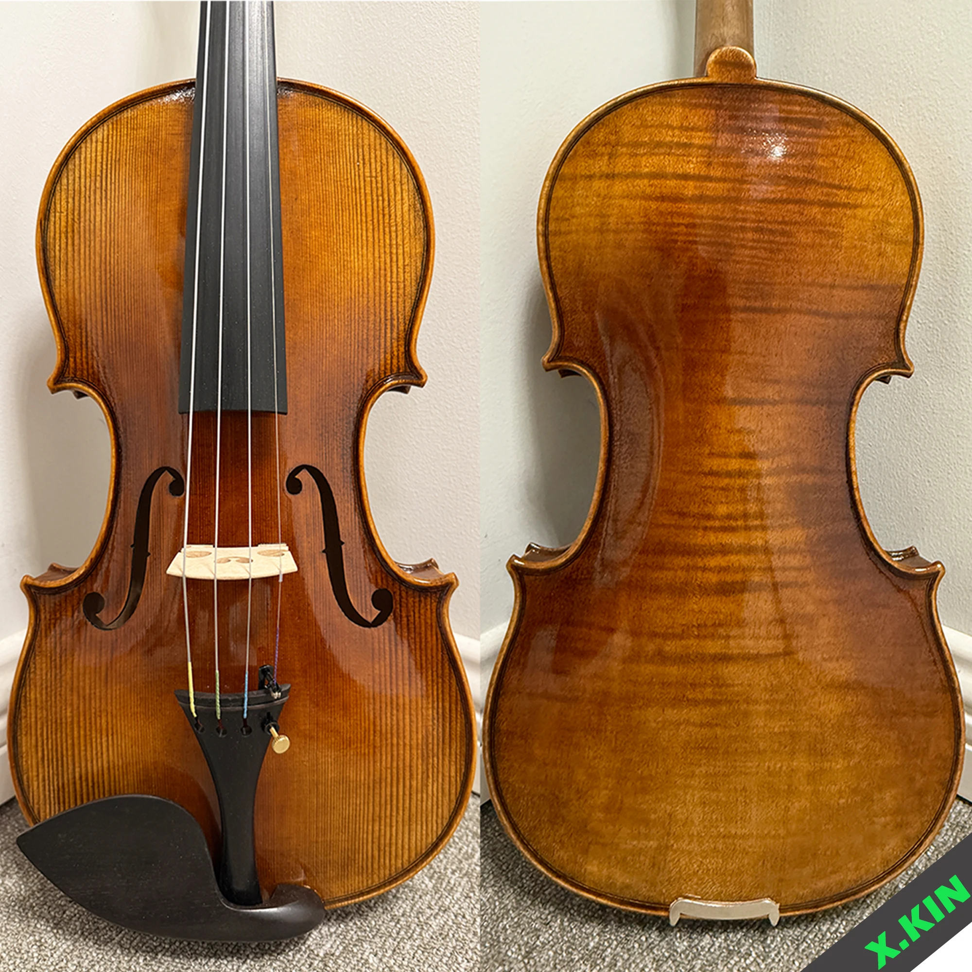 Professional Violin 4/4, European Spruce Wood, Hand-Painted Finish Replica of the 1715 Stradivarius Violin
Professional Violin 4/4, European Spruce Wood, Hand-Painted Finish Replica of the 1715 Stradivarius Violin