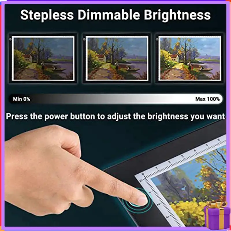 A4 LED Light Pad Adjustable Brightness Tracing Box Perfect For Diamond Painting, Weeding Vinyl
A4 LED Light Pad Adjustable Brightness Tracing Box Perfect For Diamond Painting, Weeding Vinyl