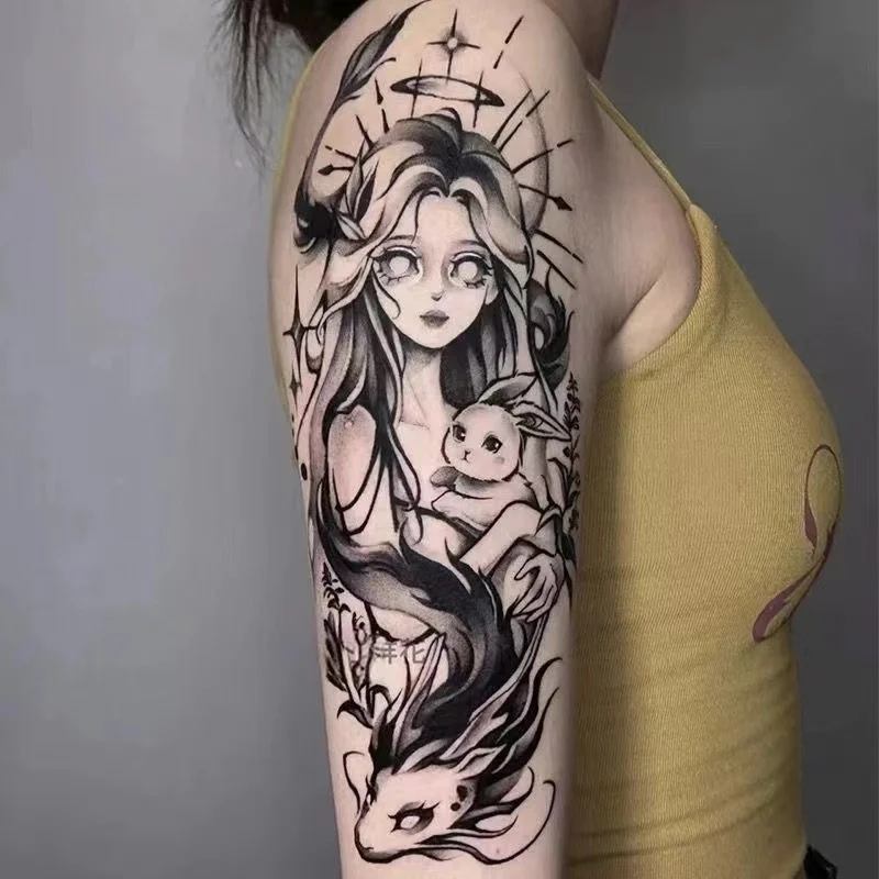Arm and leg tattoo stickers, temporary fun waist cover scars, female tattoos, waterproof, female and girl
Arm and leg tattoo stickers, temporary fun waist cover scars, female tattoos, waterproof, female and girl