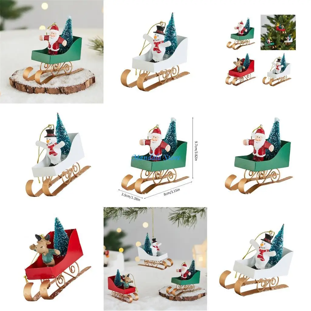 U2JC Iron Sleigh Festival Hanging Ornament Christmas Tree Decoration For Vehicle Interiors Mantel Window Entryway Display
U2JC Iron Sleigh Festival Hanging Ornament Christmas Tree Decoration For Vehicle Interiors Mantel Window Entryway Display