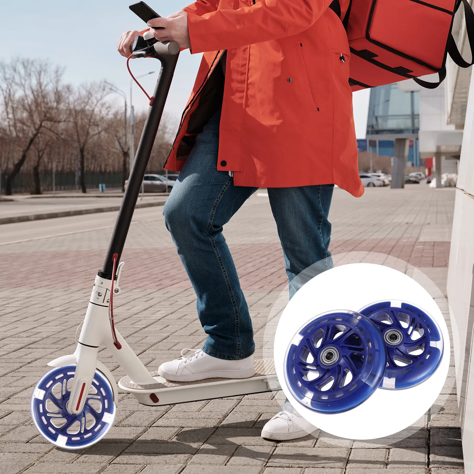 2Pcs Light Up Scooter Wheels Premium PU Scooter Wheel Replacement High Elasticity Long Life Stable on Concrete Roads Squares
2Pcs Light Up Scooter Wheels Premium PU Scooter Wheel Replacement High Elasticity Long Life Stable on Concrete Roads Squares