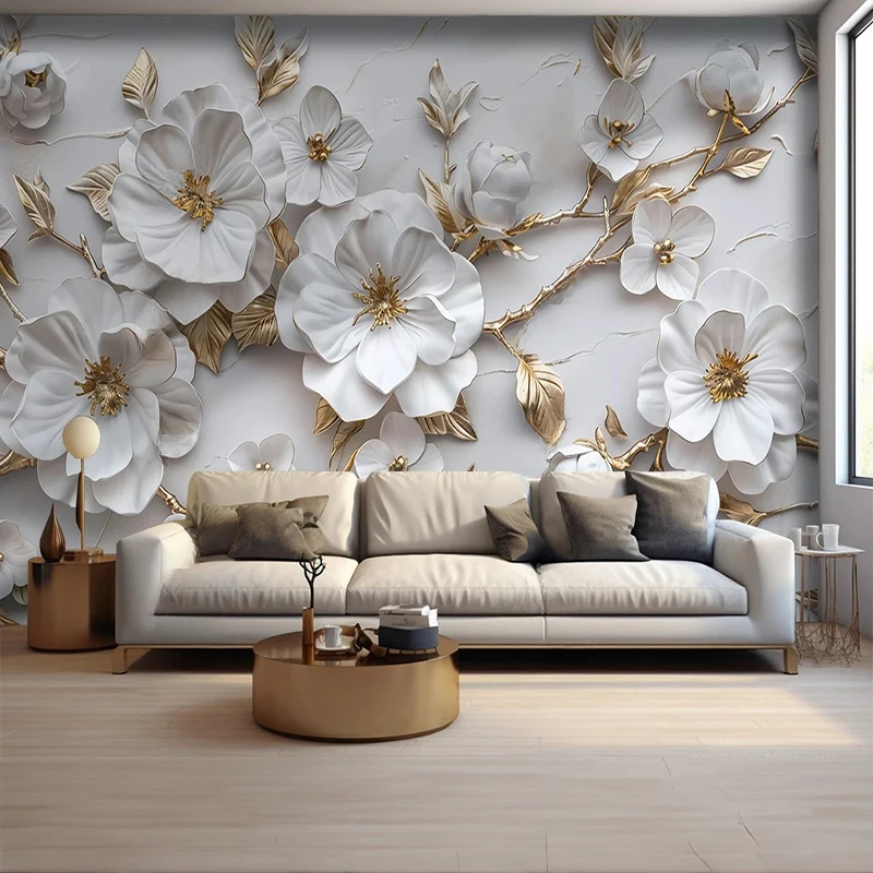 Custom 3D Mural Chinese Style Relief Flowers And Birds Flower Wall Painting Wall Paper Sticker For Living Room Home Decor Poster
Custom 3D Mural Chinese Style Relief Flowers And Birds Flower Wall Painting Wall Paper Sticker For Living Room Home Decor Poster