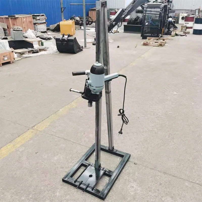 Customized Household Electric Handheld Drill Rig with Vertical Stand, Compact for Water Well Drilling
Customized Household Electric Handheld Drill Rig with Vertical Stand, Compact for Water Well Drilling