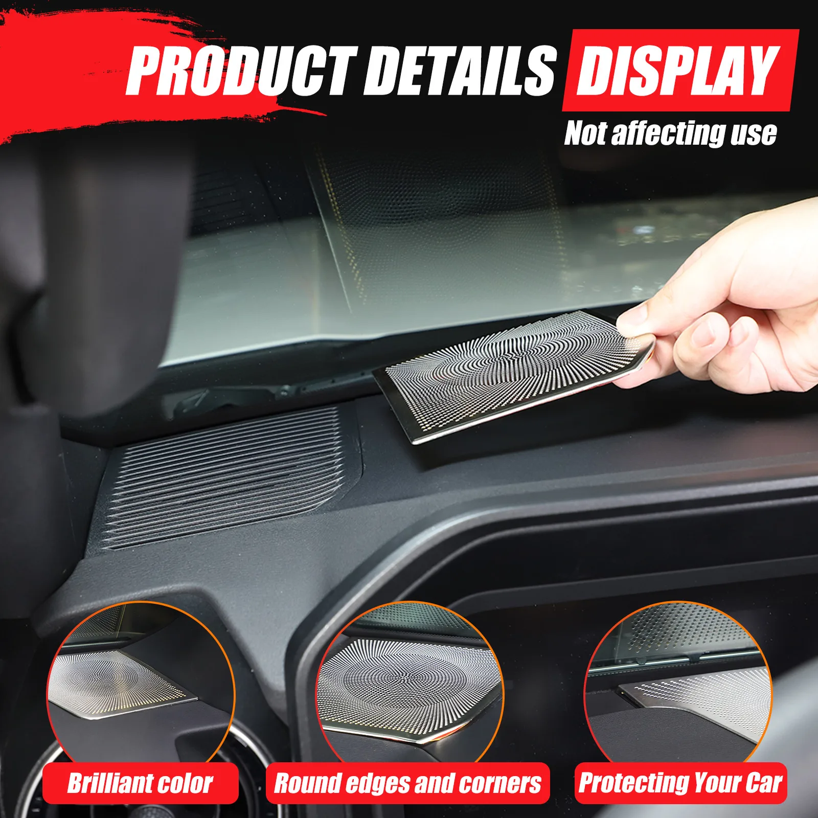 LHD Car Dashboard Side Speaker Cover For Toyota Land Cruiser 250 Prado LC250 2024 Stainless Trim Interior Accessories Silver
LHD Car Dashboard Side Speaker Cover For Toyota Land Cruiser 250 Prado LC250 2024 Stainless Trim Interior Accessories Silver