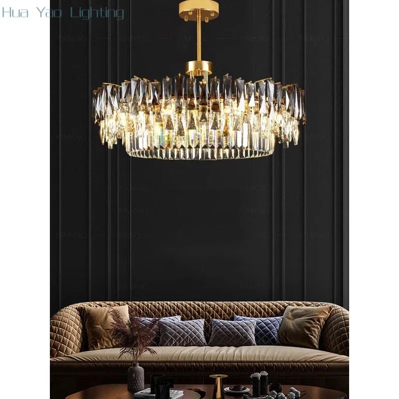 Luxury Gold Crystal Chandelier Dining Living Room Ceiling Hanging Lamp Home Lighting Fixture Modern Led Minimalist Pendant Lamps
Luxury Gold Crystal Chandelier Dining Living Room Ceiling Hanging Lamp Home Lighting Fixture Modern Led Minimalist Pendant Lamps