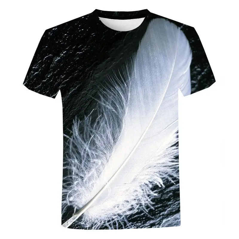 2024 New Summer Men's Elegant Feather Pattern T-Shirt 3d Printed Short O Leader Street Casual Plus Size Breathable Loose Top
2024 New Summer Men's Elegant Feather Pattern T-Shirt 3d Printed Short O Leader Street Casual Plus Size Breathable Loose Top