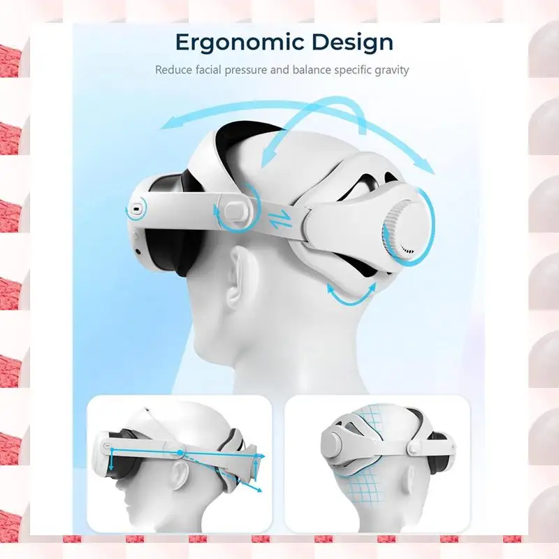 ABGN Adjustable VR Headset Head Strap For Meta Quest 3 Headband Head Strap For Meta Quest 3 VR Accessories
ABGN Adjustable VR Headset Head Strap For Meta Quest 3 Headband Head Strap For Meta Quest 3 VR Accessories