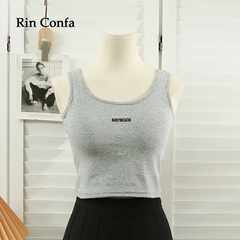 Rin Confa Summer New Style Sexy Crop Tops Behind Hollow Out Knitting Y2K Clothes Fashion All-Match Letter American Retro Top
Rin Confa Summer New Style Sexy Crop Tops Behind Hollow Out Knitting Y2K Clothes Fashion All-Match Letter American Retro Top