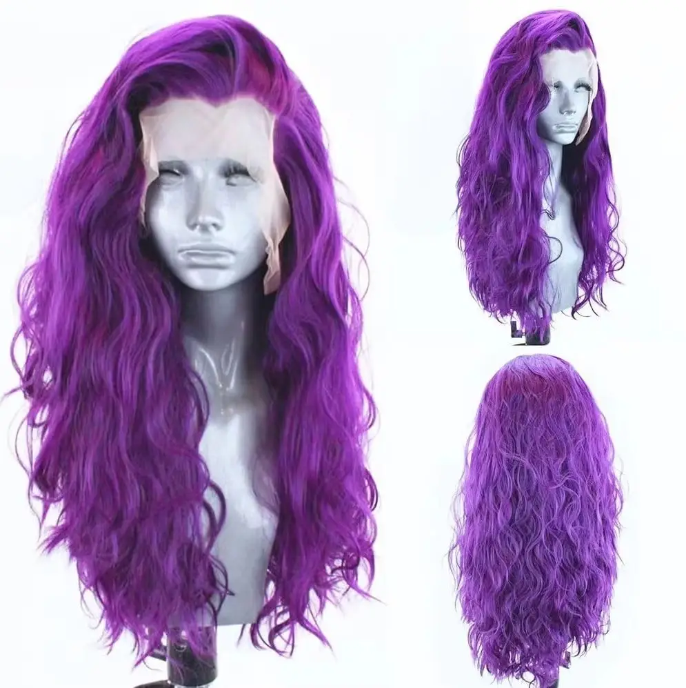 Purple Wig 13x4 HD Lace Front Wig Loose Wave Lace Frontal Wig Blonde /Blue Pre Plucked Synthetic And Blend Cosplay For Women
Purple Wig 13x4 HD Lace Front Wig Loose Wave Lace Frontal Wig Blonde /Blue Pre Plucked Synthetic And Blend Cosplay For Women