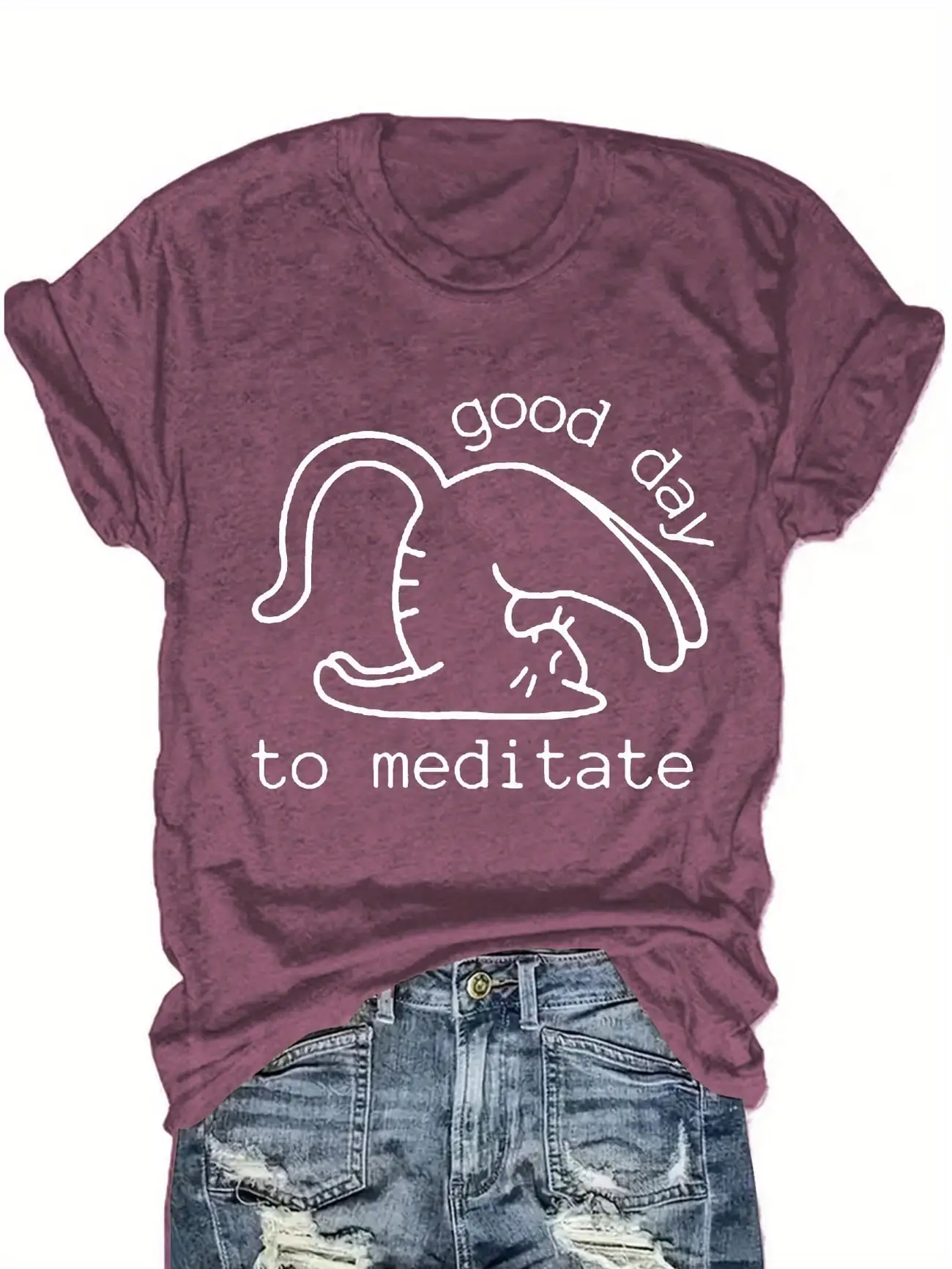 Plus Size Women's Short Sleeve T-Shirt Good Day To Meditate breathable fabric summer outfits women's clothing
Plus Size Women's Short Sleeve T-Shirt Good Day To Meditate breathable fabric summer outfits women's clothing