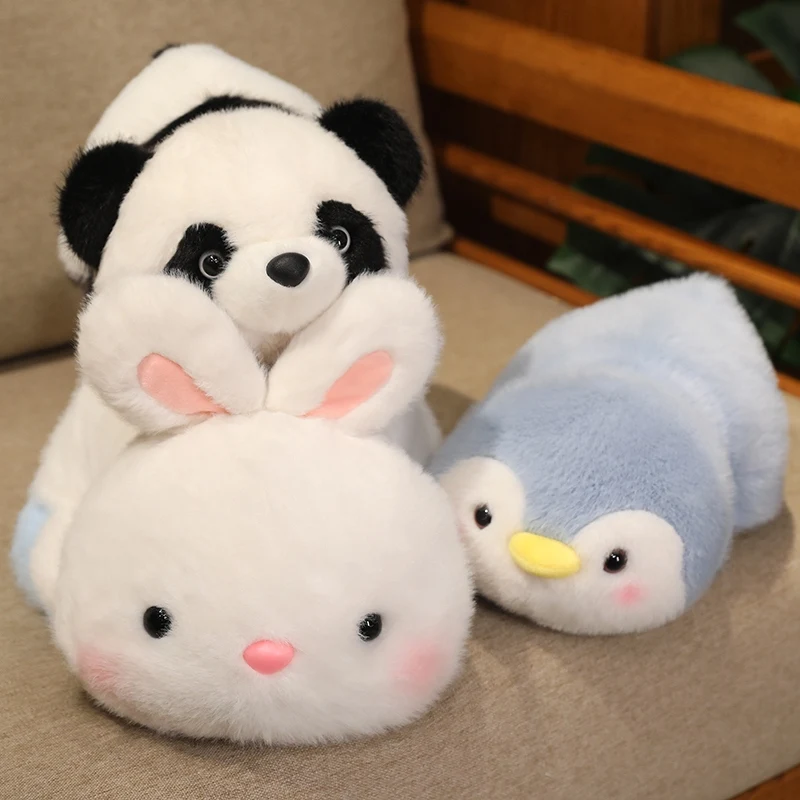 25/35cm Reversible Kawaii Animal Lying Cartoon Plushie Flip Panda Bear Penguin Rabbit Elephant Plush Pillow Gift
25/35cm Reversible Kawaii Animal Lying Cartoon Plushie Flip Panda Bear Penguin Rabbit Elephant Plush Pillow Gift
