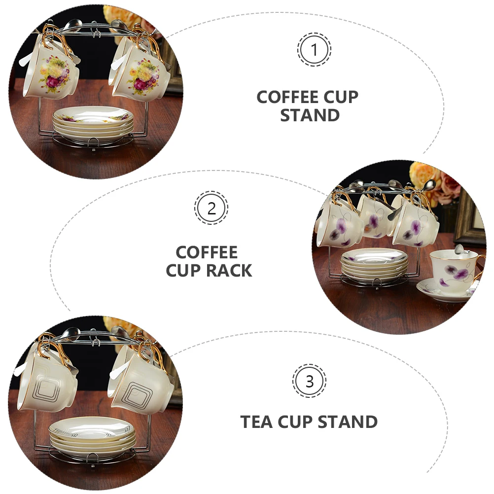 Coffee Cup Holder Stainless Steel Wire Rack for Tea Cups Mugs Display Stand Storage Organizing Kitchen Office Restaurant
Coffee Cup Holder Stainless Steel Wire Rack for Tea Cups Mugs Display Stand Storage Organizing Kitchen Office Restaurant