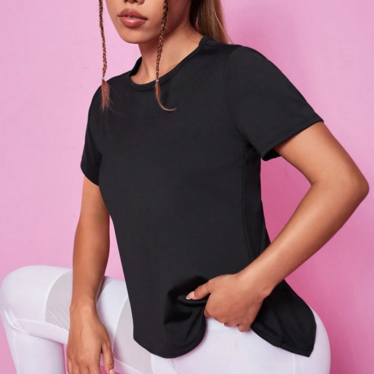 Yoga tops women's loose breathable running t-shirt mesh beautiful back training fitness clothes quick-drying sports blouse short
Yoga tops women's loose breathable running t-shirt mesh beautiful back training fitness clothes quick-drying sports blouse short