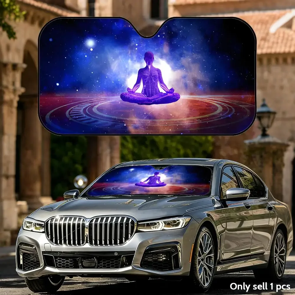 Meditation and Spirituality Sun Visor Aluminum Foil Windshield UV Protection Heat Insulation Cover Foldable Sun Visor Shade
Meditation and Spirituality Sun Visor Aluminum Foil Windshield UV Protection Heat Insulation Cover Foldable Sun Visor Shade