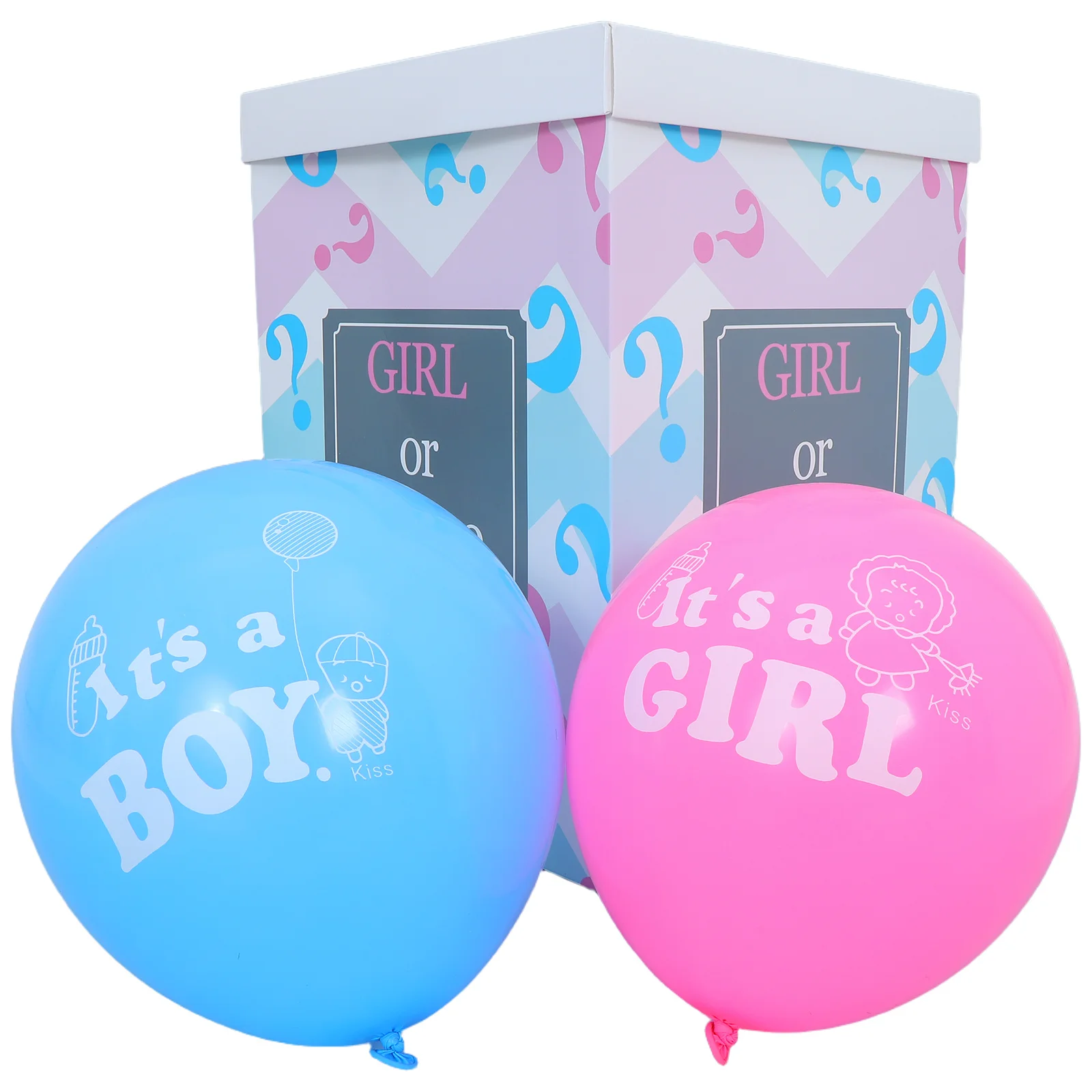 1Set Gender Reveal Balloon Box 5 Blue 5 Pink Balloons for Boy Girl Baby Shower Party Decoration Box Balloon Display Photo Props
1Set Gender Reveal Balloon Box 5 Blue 5 Pink Balloons for Boy Girl Baby Shower Party Decoration Box Balloon Display Photo Props
