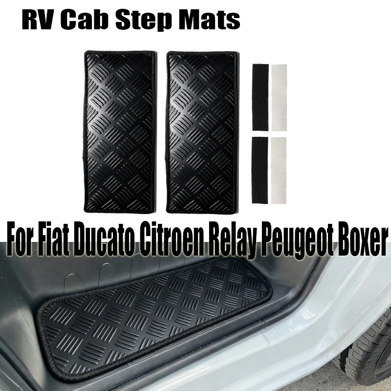 2PCS RV Rubber Cab Step Mats Heavy Duty Cab Entry Mats For Fiat Ducato Citroen Relay Peugeot Boxer 2006+ Motorhome Accessories
2PCS RV Rubber Cab Step Mats Heavy Duty Cab Entry Mats For Fiat Ducato Citroen Relay Peugeot Boxer 2006+ Motorhome Accessories