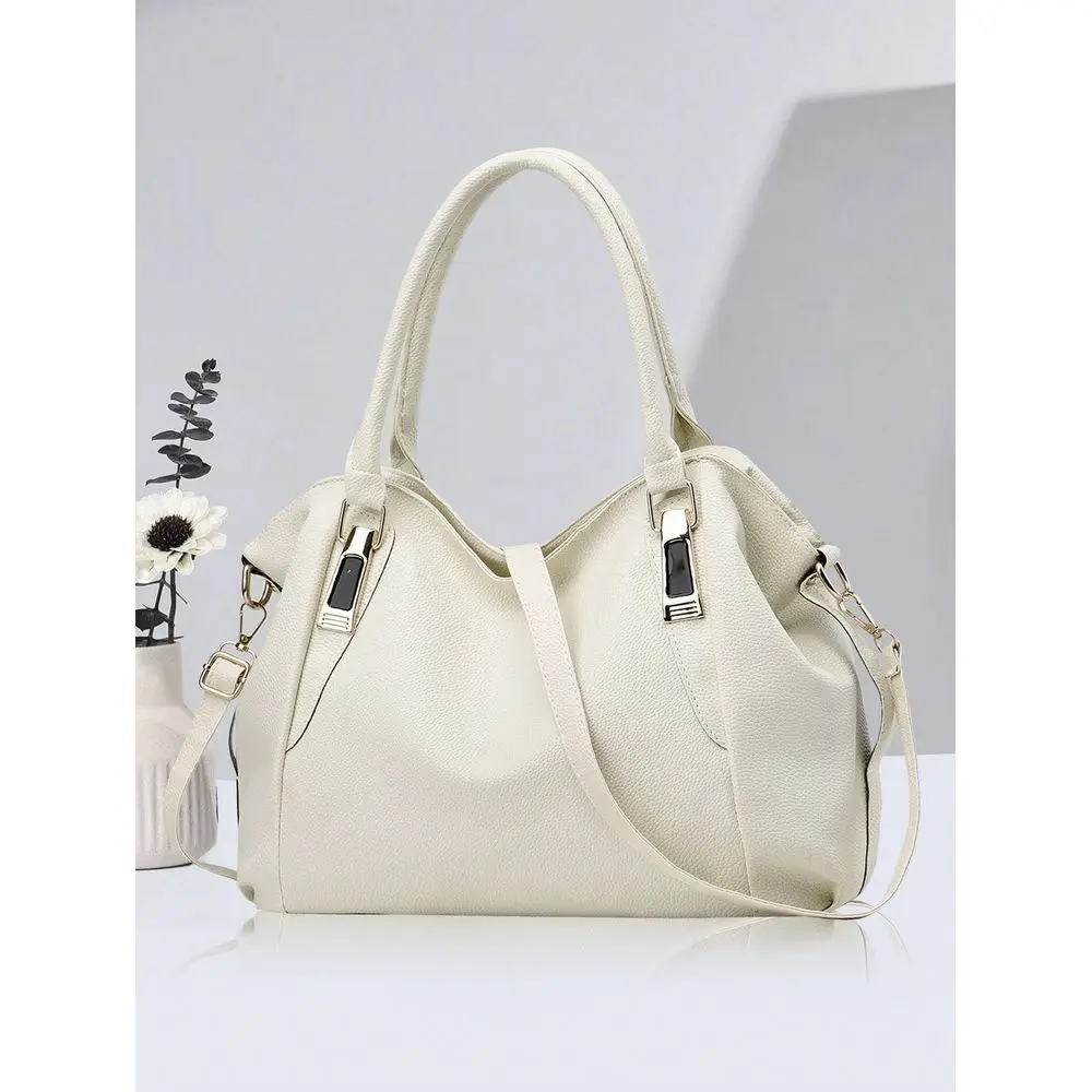 Solid Color Tote Bag, Large Capacity Soft Faux Leather Zip Shoulder Bag, Multi Crossbody Bag, Double Handle Shoulder Bag, Women
Solid Color Tote Bag, Large Capacity Soft Faux Leather Zip Shoulder Bag, Multi Crossbody Bag, Double Handle Shoulder Bag, Women