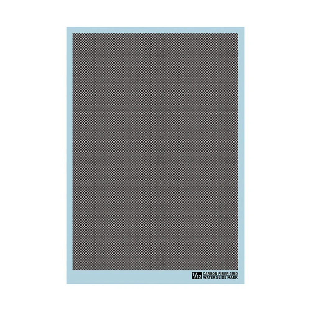 Universal 1/12 1/24 A6 Carbon Fibre Pattern Decal (Net Shape) Model Kit Water Slide Decal For Model Car
Universal 1/12 1/24 A6 Carbon Fibre Pattern Decal (Net Shape) Model Kit Water Slide Decal For Model Car