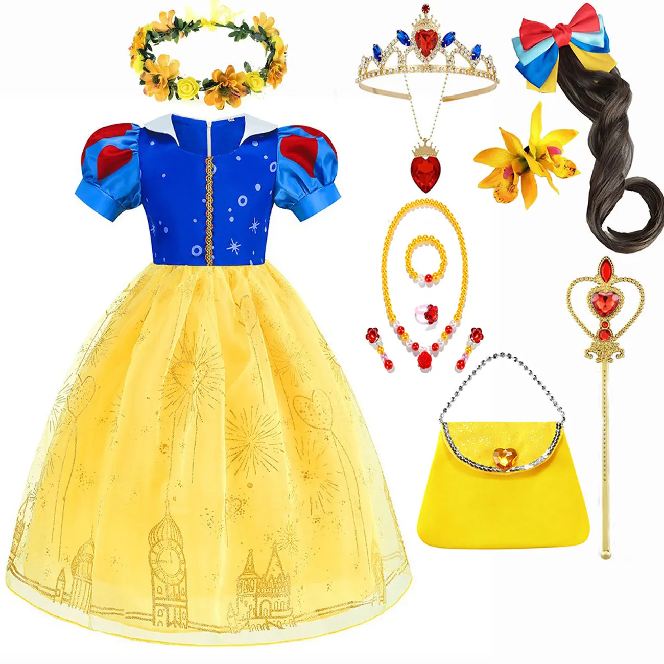 Disney Princess Dress Snow White For Girls Cosplay Fancy Dress Halloween 2024 Apparel Children Birthday Princess Ball Gown
Disney Princess Dress Snow White For Girls Cosplay Fancy Dress Halloween 2024 Apparel Children Birthday Princess Ball Gown