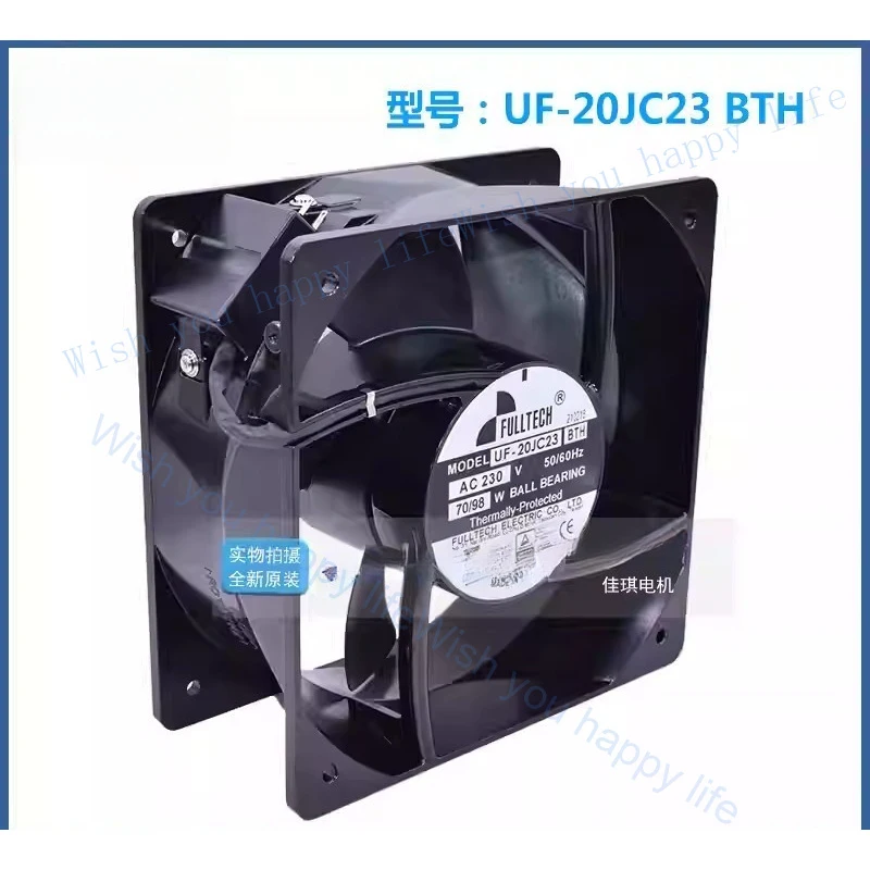 LL for FULLTECH UF20JC23-BTH AC230V 70/98W Axial Cooling Fan
LL for FULLTECH UF20JC23-BTH AC230V 70/98W Axial Cooling Fan