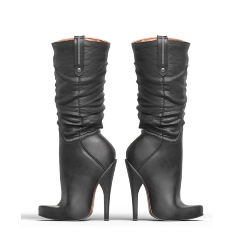 Черные матовые сапоги до колена с острым носком на тонком высоком каблуке, модная пикантная зимняя женская обувь большого размера 2025, Zapatillas Mujer
Черные матовые сапоги до колена с острым носком на тонком высоком каблуке, модная пикантная зимняя женская обувь большого размера 2025, Zapatillas Mujer