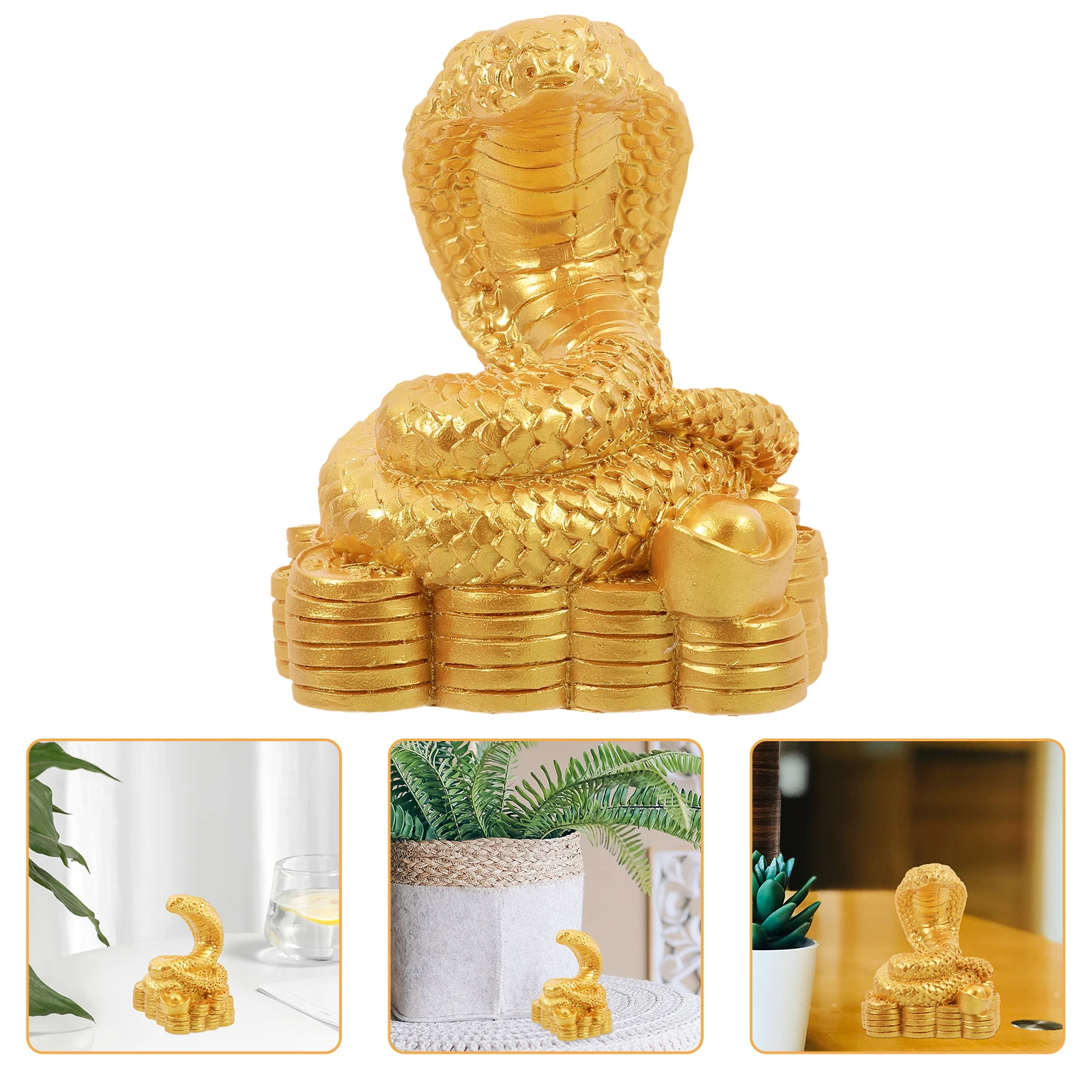 Resin Snake Home Miniature Statue Desktop Snake Figurines Animal Craft Decoration Lucky New Animal Resin Decoration Year Gift
Resin Snake Home Miniature Statue Desktop Snake Figurines Animal Craft Decoration Lucky New Animal Resin Decoration Year Gift