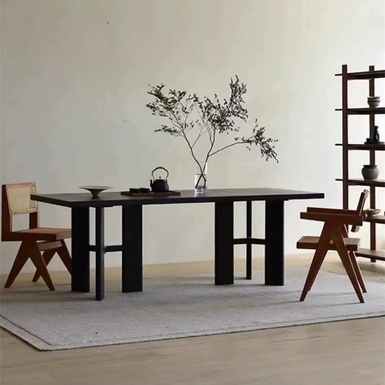 Wabi Sandy Wind All Solid Wood Dining Table Modern Simple Desk Desk Minimalist Tea Table Medium Antique Long Table Workbench
Wabi Sandy Wind All Solid Wood Dining Table Modern Simple Desk Desk Minimalist Tea Table Medium Antique Long Table Workbench