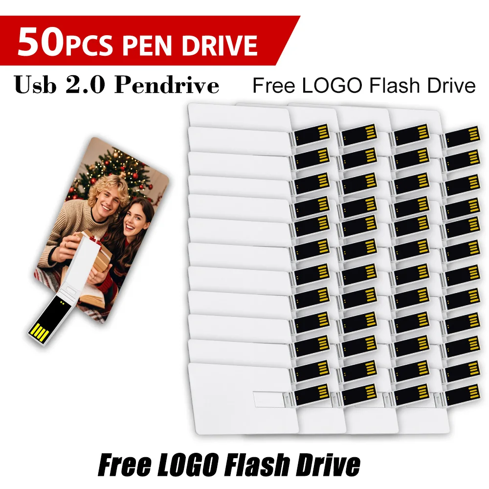 50PCS Credit Card USB Flash Drive 1GB 2GB Memory Storage 4GB 8GB 16GB 32GB 64GB USB 2.0 Pen Drive 128MB Custom For Gift USB Disk
50PCS Credit Card USB Flash Drive 1GB 2GB Memory Storage 4GB 8GB 16GB 32GB 64GB USB 2.0 Pen Drive 128MB Custom For Gift USB Disk