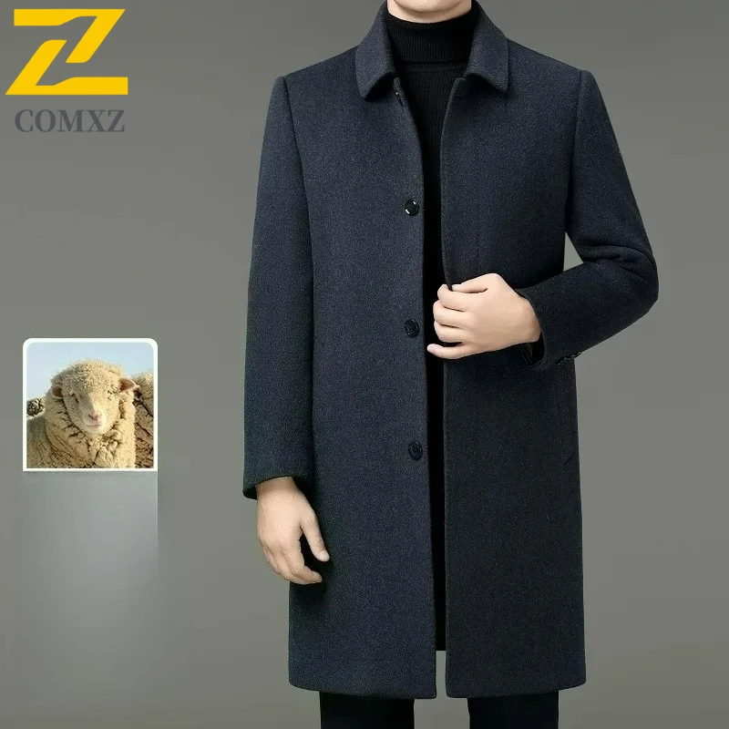 Male Wool Overcoat 2025 New Fashion Classic Detachable Down Liner TrenchCoat Man Business Casual Premium Winter Long Coat
Male Wool Overcoat 2025 New Fashion Classic Detachable Down Liner TrenchCoat Man Business Casual Premium Winter Long Coat