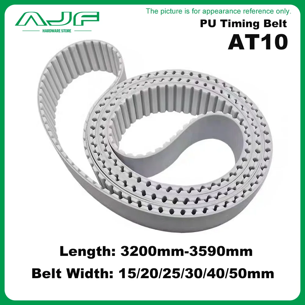 AT10 Polyurethane Closed Loop Timing Belt Perimeter 3200mm-3590mm Width 15/20/25/30/40/50mm Pitch 10mm AT10 PU Synchronous Belt
AT10 Polyurethane Closed Loop Timing Belt Perimeter 3200mm-3590mm Width 15/20/25/30/40/50mm Pitch 10mm AT10 PU Synchronous Belt
