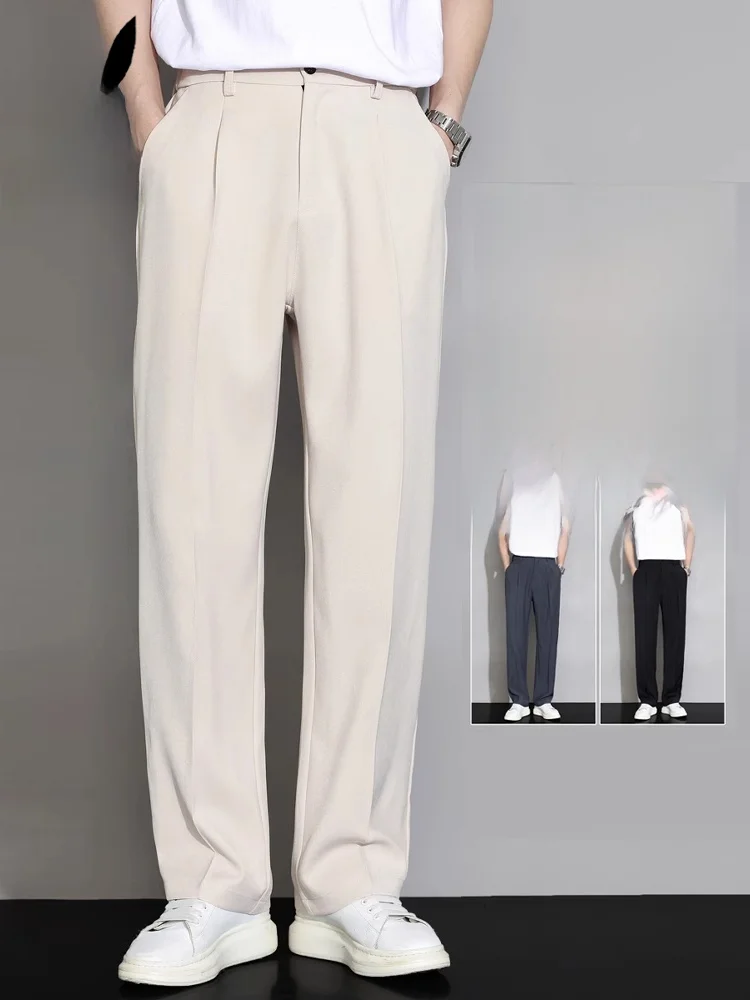 Ice Silk Men's Summer Thin Loose Straight Leg Quick Dry Versatile Casual Long Pants Breathable Polyester Elastic Fiber
Ice Silk Men's Summer Thin Loose Straight Leg Quick Dry Versatile Casual Long Pants Breathable Polyester Elastic Fiber