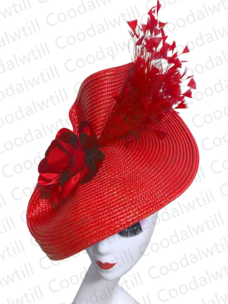 Women Big Kentucky Fascinators Feather Hat Wedding Church Headwear Party Banquet Race Pillbox Cap Femme Occasion Hat Chapeau
Women Big Kentucky Fascinators Feather Hat Wedding Church Headwear Party Banquet Race Pillbox Cap Femme Occasion Hat Chapeau