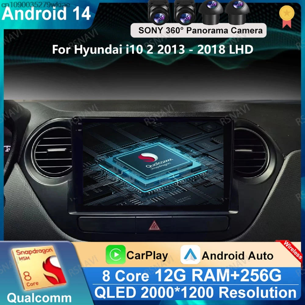 Andoird 14 Car Radio For Hyundai I10 2 2013 - 2018 LHD 5G WIFI 4G LTE Viedo Player DVD Navigation Multimedia Stereo BT GPS DSP
Andoird 14 Car Radio For Hyundai I10 2 2013 - 2018 LHD 5G WIFI 4G LTE Viedo Player DVD Navigation Multimedia Stereo BT GPS DSP