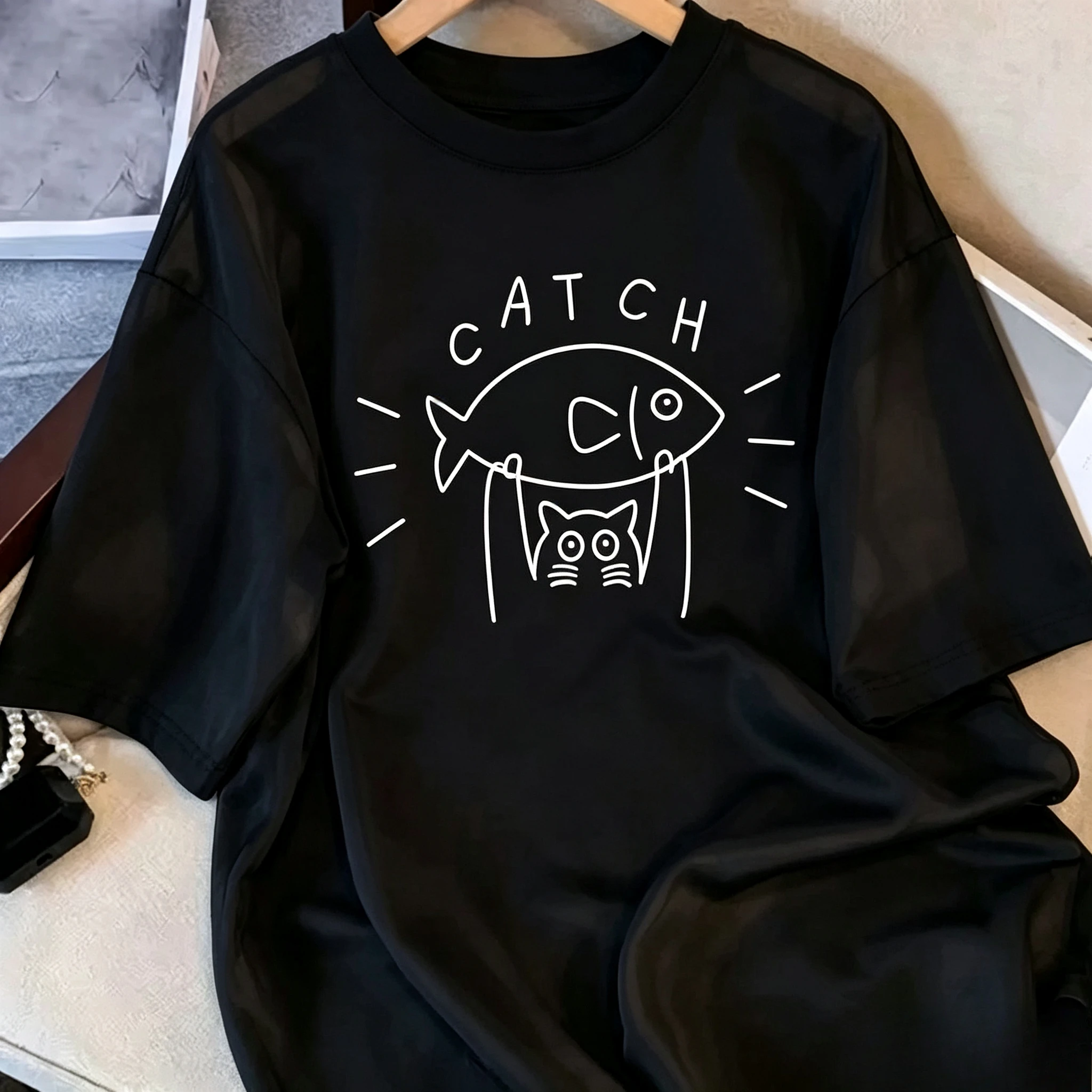T-shirt Women's Couple Wear Round Neck Short Sleeve 2025 Summer New Loose Office Shirt Weekend Daily Trend Graphic T Shirts Y2K
T-shirt Women's Couple Wear Round Neck Short Sleeve 2025 Summer New Loose Office Shirt Weekend Daily Trend Graphic T Shirts Y2K
