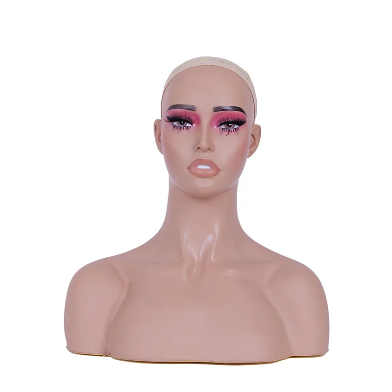 Realistic Female Mannequin Head with Shoulder Wig Display Manikin for Beauty Accessories
Realistic Female Mannequin Head with Shoulder Wig Display Manikin for Beauty Accessories