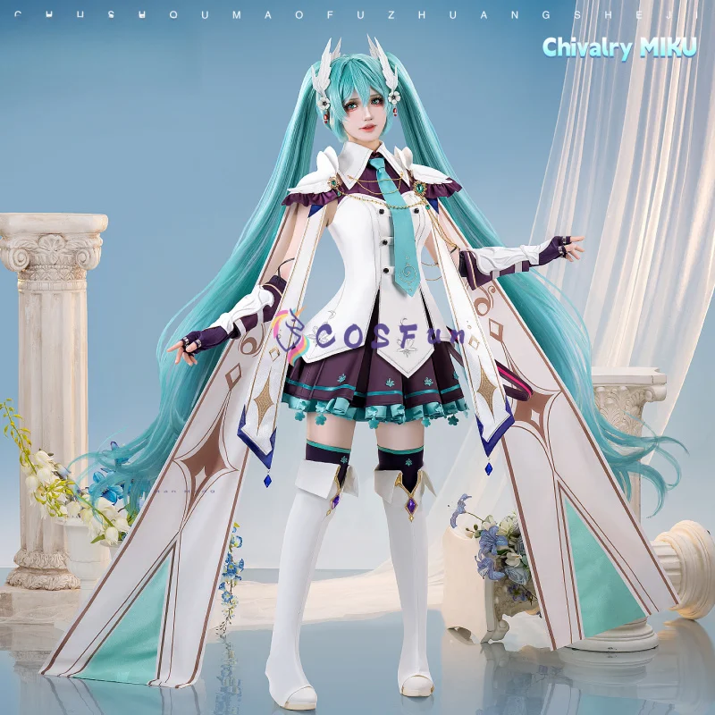 Miku Cosplay Knight Fantasy Costume Lovely Lolita Dress Uniform Accessories Prop Halloween Party Role Play Outfit Women COSFun
Miku Cosplay Knight Fantasy Costume Lovely Lolita Dress Uniform Accessories Prop Halloween Party Role Play Outfit Women COSFun