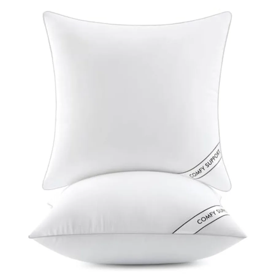 6x6 Inch Euro Pillows Inserts, Pack of Down Alternative Virgin Filling Comfy Support Throw Pillows for Sofa Couch Bed
6x6 Inch Euro Pillows Inserts, Pack of Down Alternative Virgin Filling Comfy Support Throw Pillows for Sofa Couch Bed