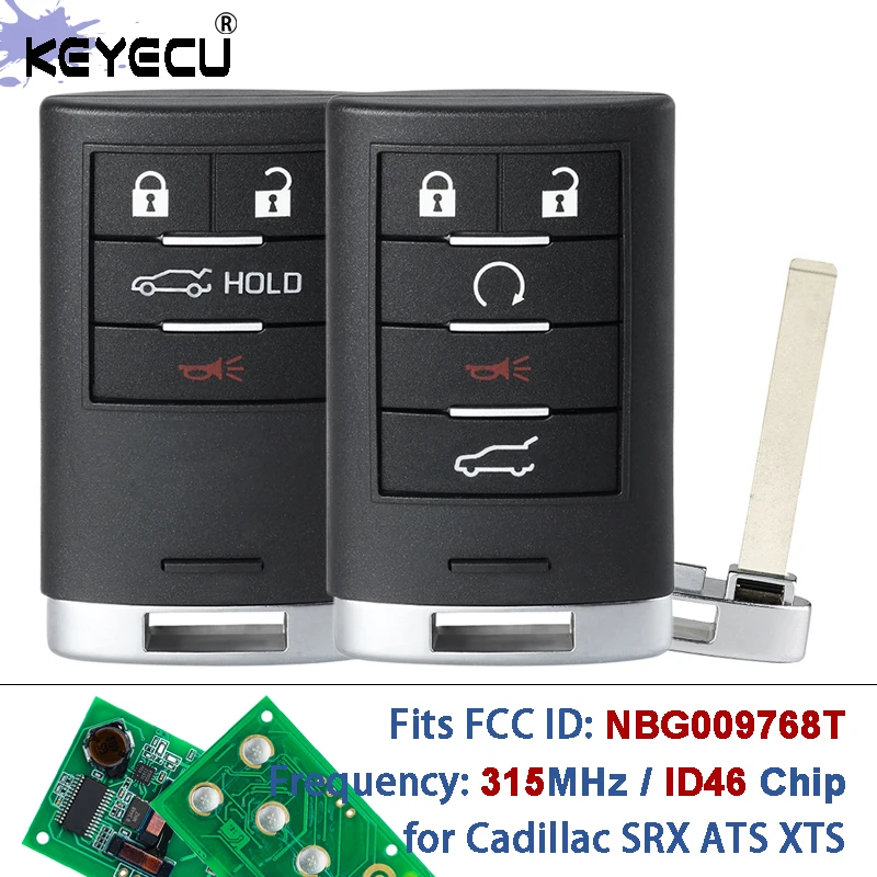 KEYECU FCC ID: NBG009768T 315 МГц ID46 Чип Смарт-пульт дистанционного управления без ключа для Cadillac SRX 2010-2014 ATS XTS 2013-2014
KEYECU FCC ID: NBG009768T 315 МГц ID46 Чип Смарт-пульт дистанционного управления без ключа для Cadillac SRX 2010-2014 ATS XTS 2013-2014