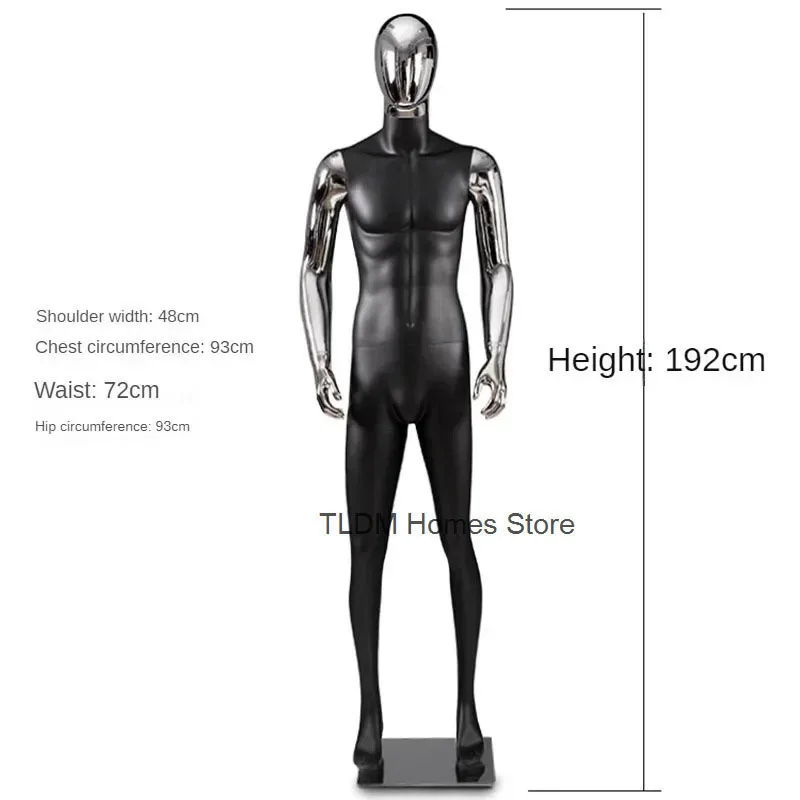 Full Body Silver Mannequins Light Luxury Mannequins for Display Windows Creative FRP Mannequins for Men's Clothing Store Modern
Full Body Silver Mannequins Light Luxury Mannequins for Display Windows Creative FRP Mannequins for Men's Clothing Store Modern