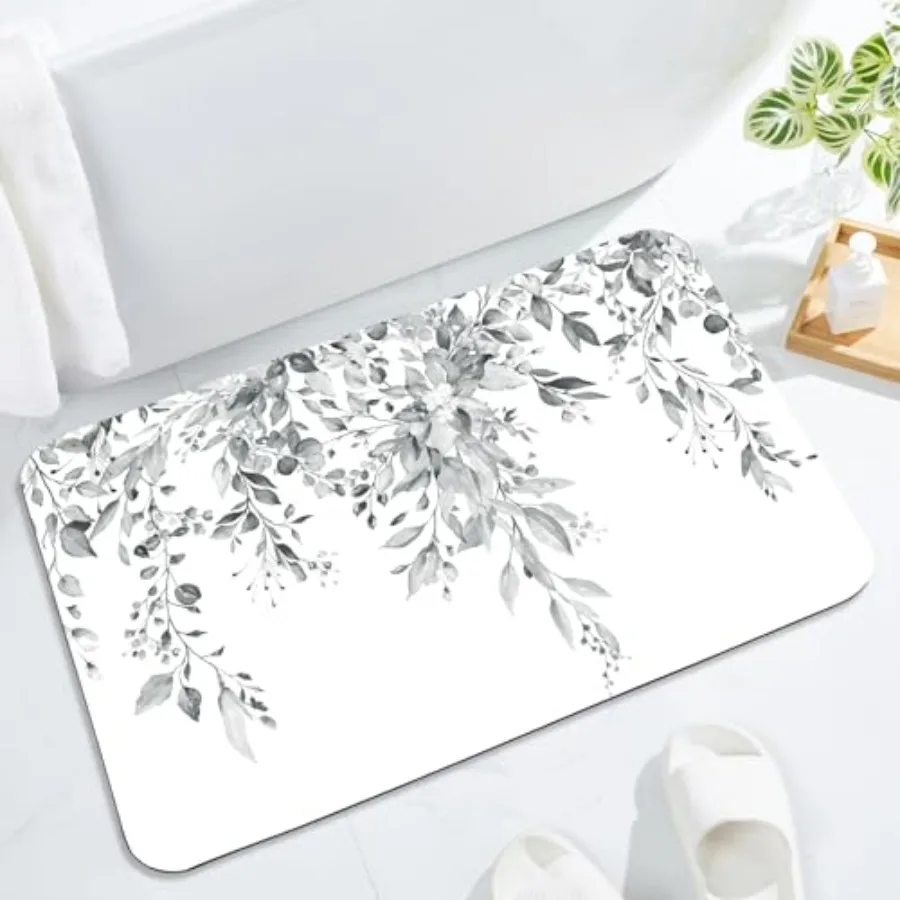 Eucalyptus Leaves Bath Mat Rug Set 2 Pcs, Super Absorbent Quick Dry Bathroom Rug Set, Non Slip Rubber Backed Bathroom Floor Mat
Eucalyptus Leaves Bath Mat Rug Set 2 Pcs, Super Absorbent Quick Dry Bathroom Rug Set, Non Slip Rubber Backed Bathroom Floor Mat