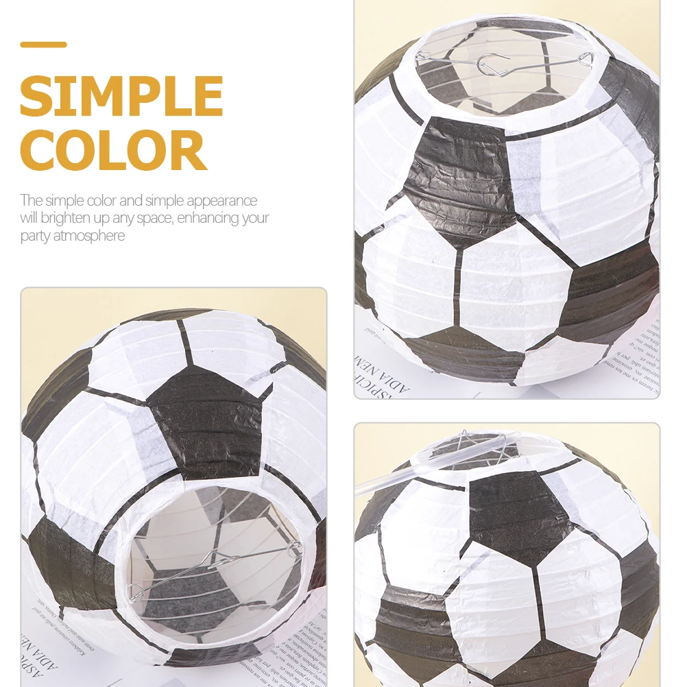 3pcs Football Paper Lanterns 20CM Sports Party Decor Hanging Lanterns DIY Creative Kids Decorative Soccer Lantern
3pcs Football Paper Lanterns 20CM Sports Party Decor Hanging Lanterns DIY Creative Kids Decorative Soccer Lantern