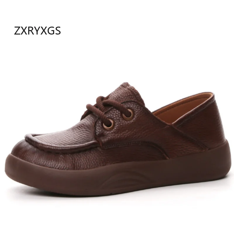 ZXRYXGS 2026 New Top Soft Cowhide Full Real Leather Shoes Fashion Casual Sneakers Comfortable Flats Women's Travel Shoes Tide
ZXRYXGS 2026 New Top Soft Cowhide Full Real Leather Shoes Fashion Casual Sneakers Comfortable Flats Women's Travel Shoes Tide