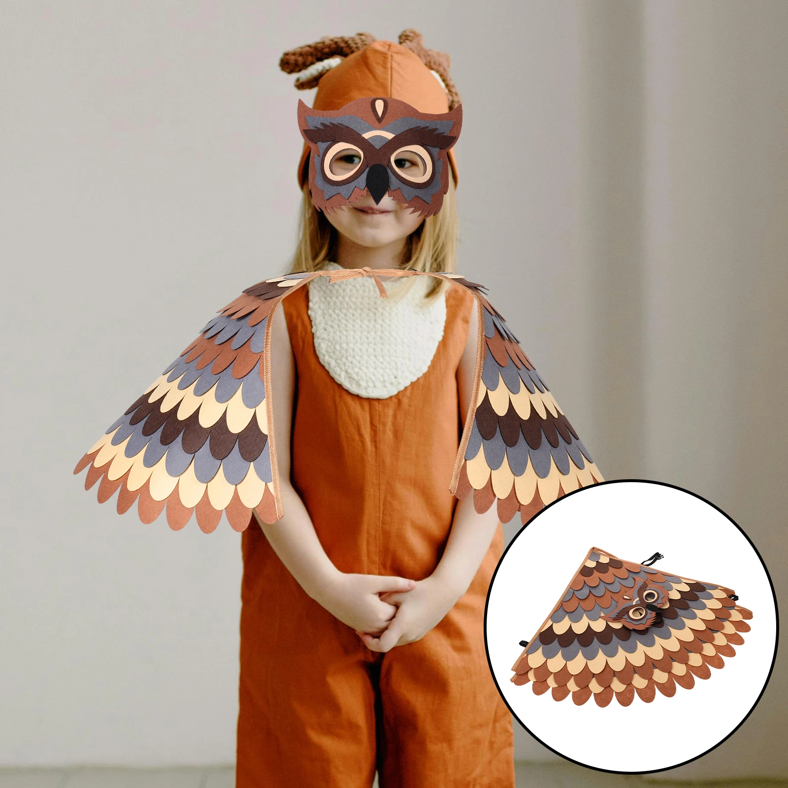 1 Set Of Owl Costume Owl Costume Wings and Mask Bird Costume Accessories For Kids Cosplay Eagle Parrot Owl Dress Up Clothes
1 Set Of Owl Costume Owl Costume Wings and Mask Bird Costume Accessories For Kids Cosplay Eagle Parrot Owl Dress Up Clothes