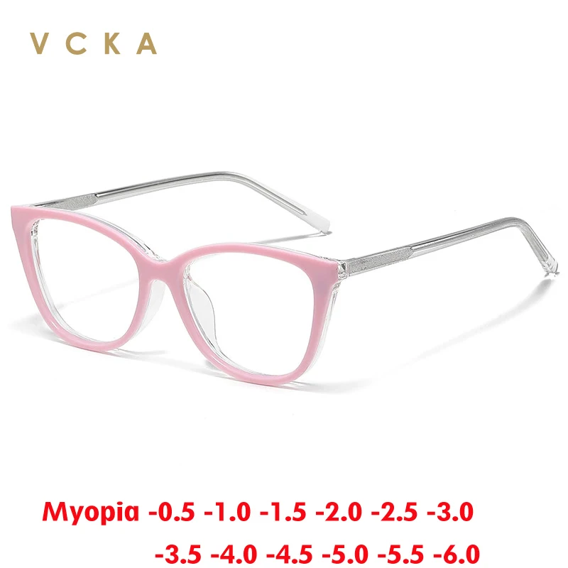 VCKA 1+5 Magnetic Cat eye Myopia Eyeglasses Set Frame 2026 NEW Women Fashion Optical Prescription Customized Glasses -0.5~-10.0
VCKA 1+5 Magnetic Cat eye Myopia Eyeglasses Set Frame 2026 NEW Women Fashion Optical Prescription Customized Glasses -0.5~-10.0