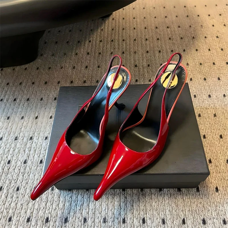 Women's Sandals Luxury Runway Style Patent Leather Women Pumps Fashion Sandal Women Sexy Pointed Toe High Heels Party Dress Shoe
Women's Sandals Luxury Runway Style Patent Leather Women Pumps Fashion Sandal Women Sexy Pointed Toe High Heels Party Dress Shoe