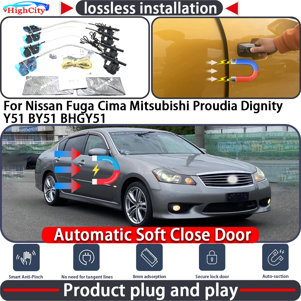 Electric Closing Door Lock Actuator for Nissan Fuga Cima Mitsubishi Proudia Dignity Y51 BY51 Soft Close Power Latch System Auto
Electric Closing Door Lock Actuator for Nissan Fuga Cima Mitsubishi Proudia Dignity Y51 BY51 Soft Close Power Latch System Auto