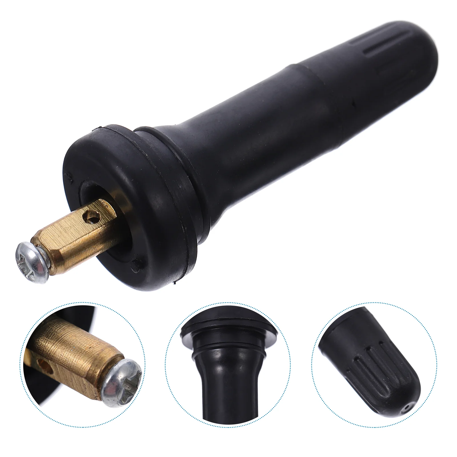 5 Pcs Valve Cars Tubeless Stems Explosion-proof Replacement TPMS Rubber Copper Tire Pressure Sensor Supplies
5 Pcs Valve Cars Tubeless Stems Explosion-proof Replacement TPMS Rubber Copper Tire Pressure Sensor Supplies