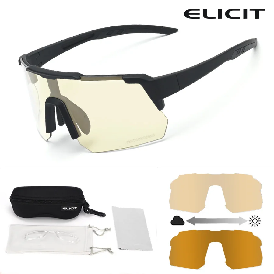 Elicit Outdoor Sports Glasses, Mountaineering and Hiking Windproof Glasses, Photochromic Cycling Goggles for Men and Women
Elicit Outdoor Sports Glasses, Mountaineering and Hiking Windproof Glasses, Photochromic Cycling Goggles for Men and Women