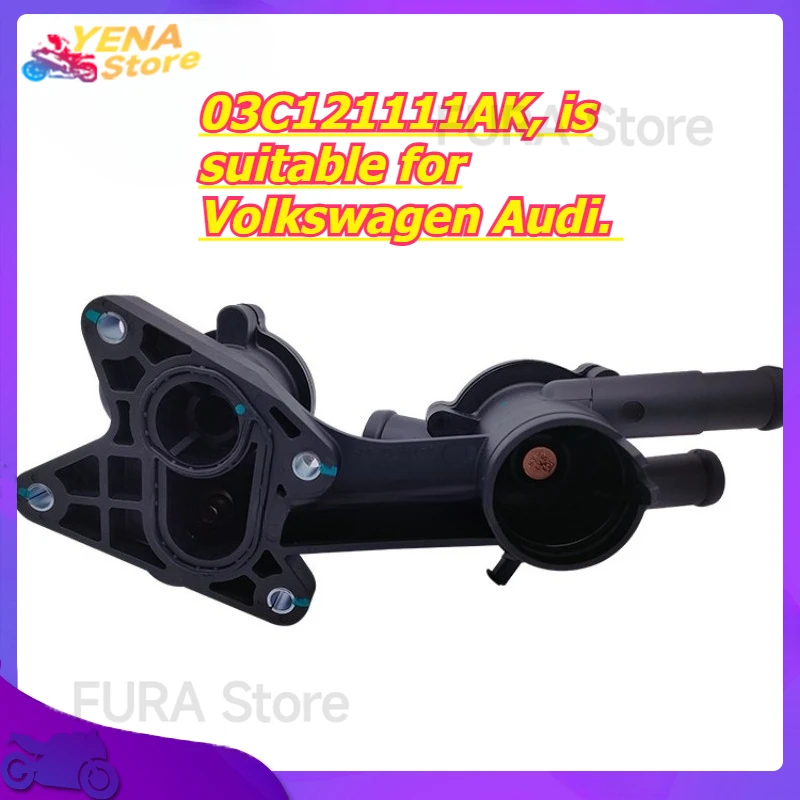 The cooling regulator housing with thermostat, 03C121111AK, is suitable for Volkswagen Audi.
The cooling regulator housing with thermostat, 03C121111AK, is suitable for Volkswagen Audi.