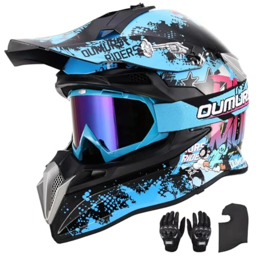 Off-road motocross helmet for adults, ABS shell, matte black, adjustable sun visor and ventilation for ATV, MX, BMX, moped, dow
Off-road motocross helmet for adults, ABS shell, matte black, adjustable sun visor and ventilation for ATV, MX, BMX, moped, dow